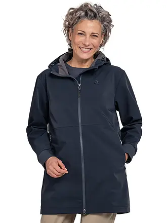 SCHÖFFEL | Damen Softshell Jacke Style Suavio Hoodie | dunkelblau